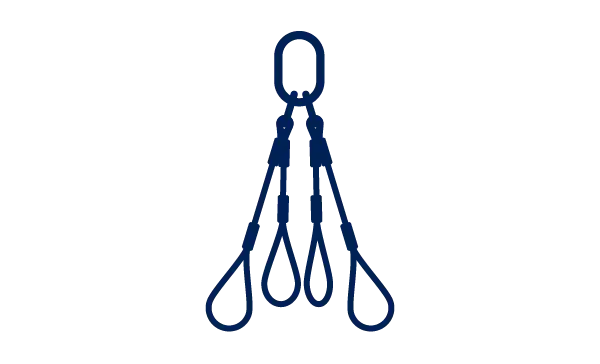 Anschlagseile 4-Strang