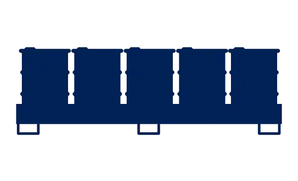 Auffangwannen für 10 Fässer