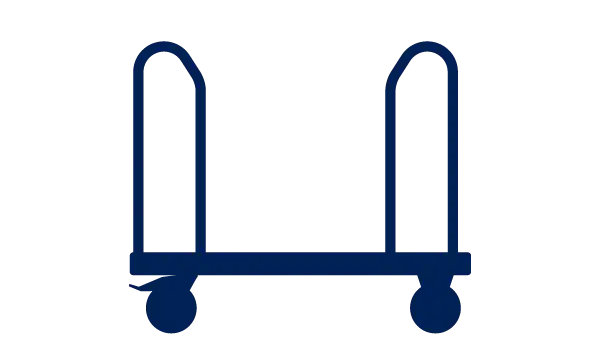 Rungen-/Seitenbügelwagen