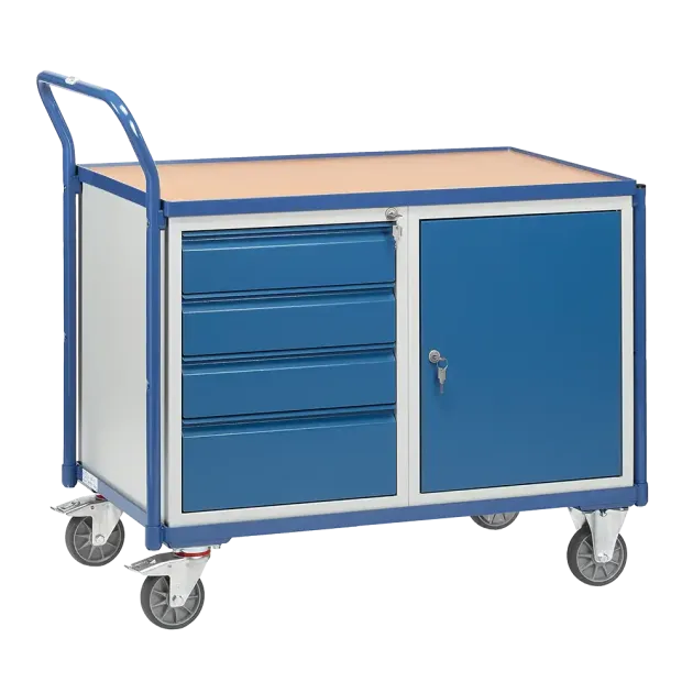 Tischwagen GH1720, Tragfähigkeit 300 kg, Ladefläche 1000 x 600 mm