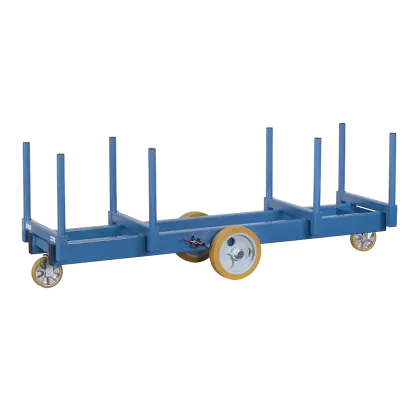 Tragfähigkeit 3000 kg, Ladehöhe 420mm,  Vulkollanbereifung