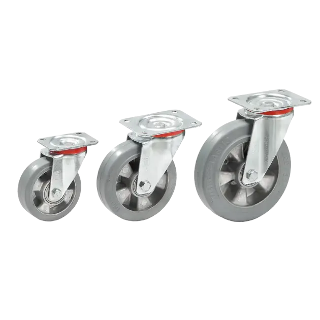 Lenk- und Bockrollen mit Elastic-Bereifung GH4010/4011/4012