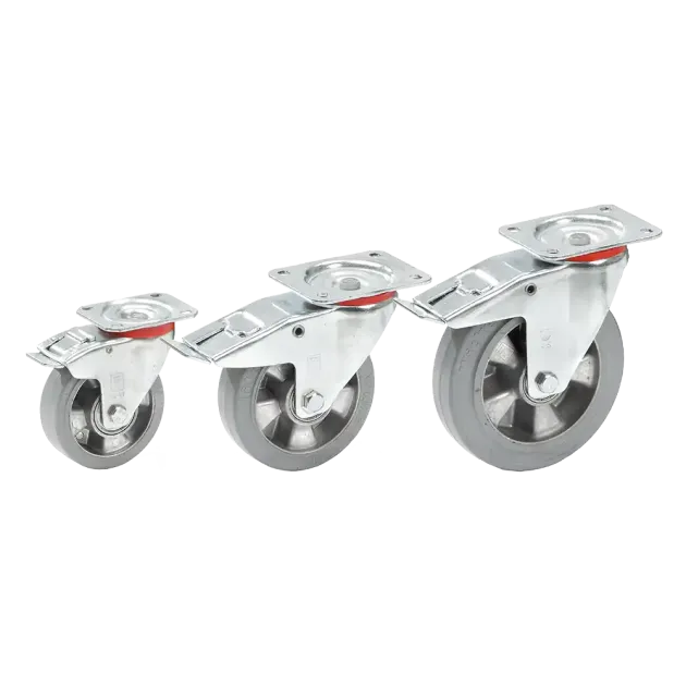 Lenk- und Bockrollen mit Elastic-Bereifung GH4010/4011/4012