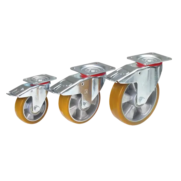 Lenk- und Bockrollen mit Polyurethanbereifung GH4013/4014/4015