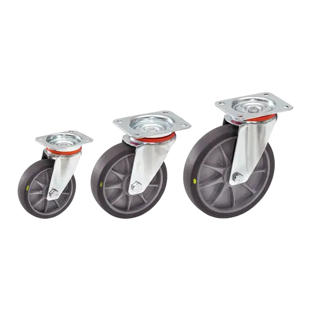 Lenk- und Bockrollen mit ESD-Rädern GH4019/4020/4021