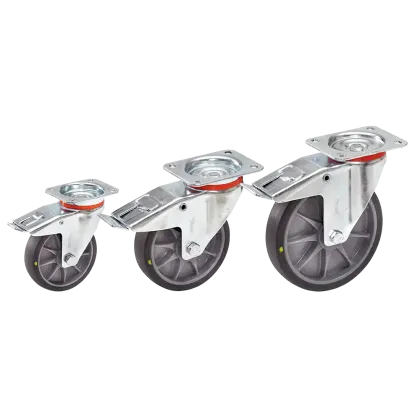 Lenk- und Bockrollen mit ESD-Rädern GH4019/4020/4021