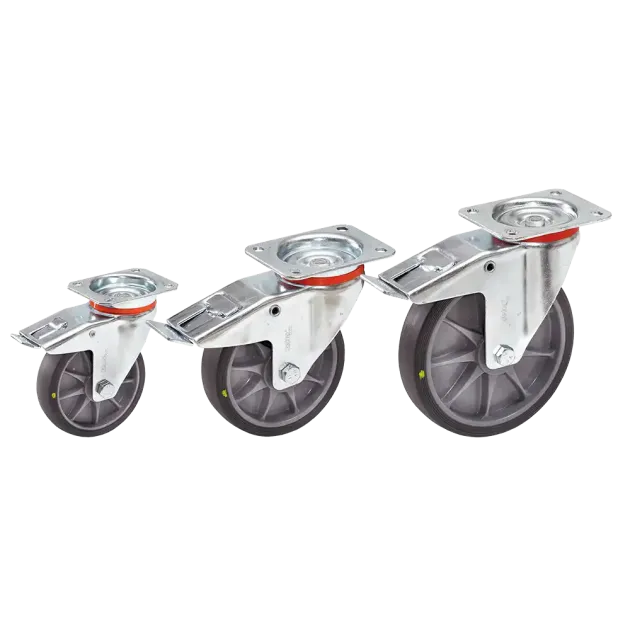 Lenk- und Bockrollen mit ESD-Rädern GH4019/4020/4021