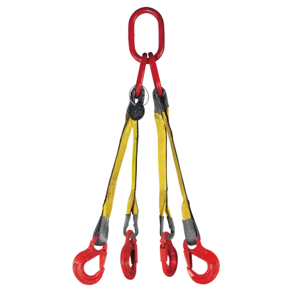4-Strang Gurtgehänge GQS mit Lasthaken