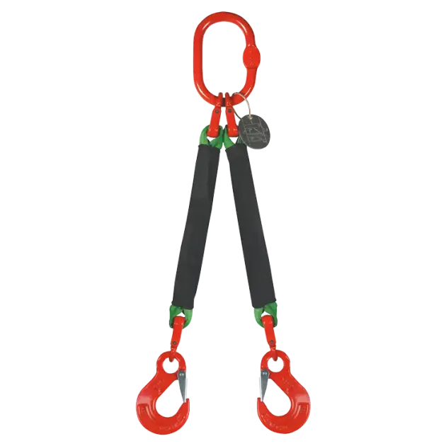 2-Strang Rundschlingengehänge mit Lasthaken