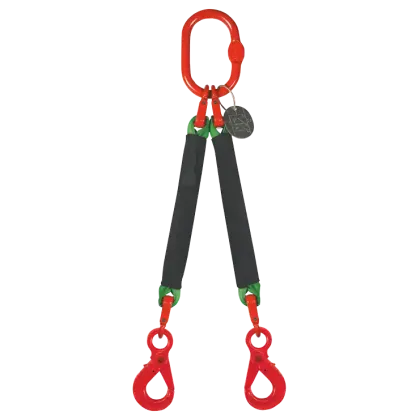 2-Strang Rundschlingengehänge mit Sicherheitslasthaken