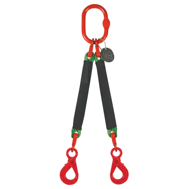 2-Strang Rundschlingengehänge mit Sicherheitslasthaken