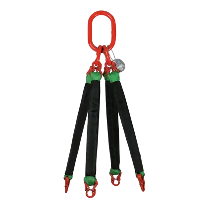 4-Strang Rundschlingengehänge mit Textilkupplung