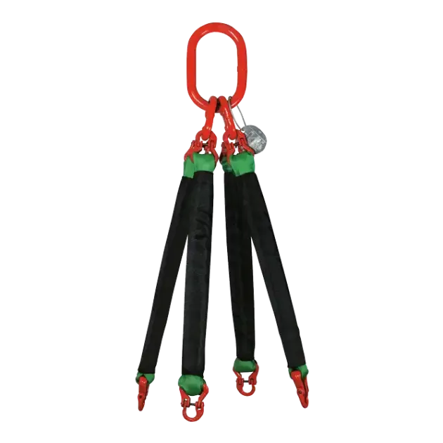4-Strang Rundschlingengehänge mit Textilkupplung