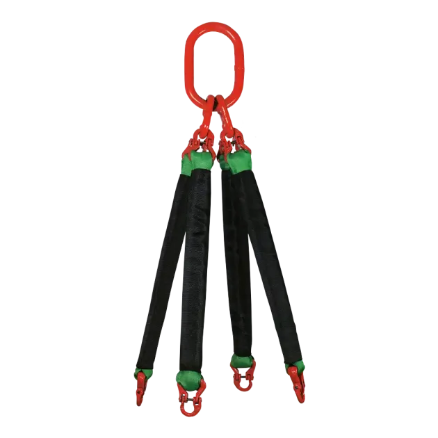 4-Strang Rundschlingengehänge mit Textilkupplung