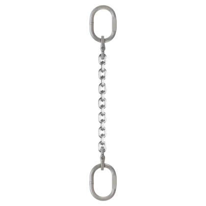 1-Strang Anschlagkette GK6 mit Ovalöse - Edelstahl