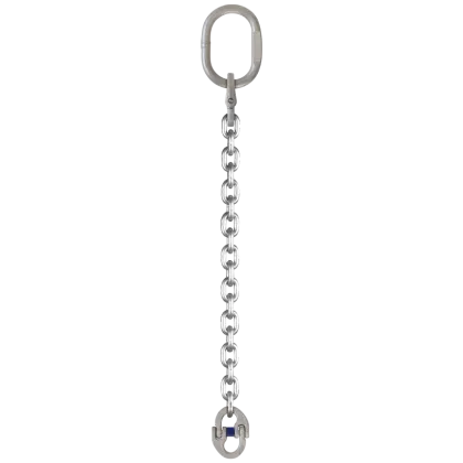 1-Strang Anschlagkette GK6 mit Verbindungsglied - Edelstahl