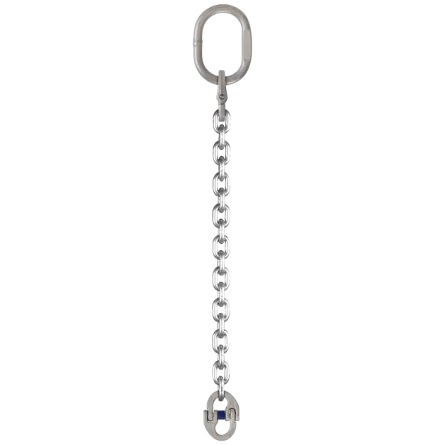 1-Strang Anschlagkette GK6 mit Verbindungsglied - Edelstahl