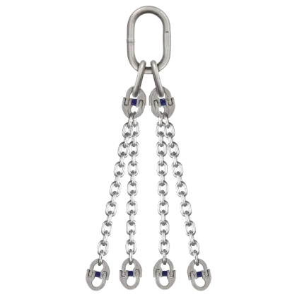 4-Strang Anschlagkette GK6 mit Verbindungsglied - Edelstahl