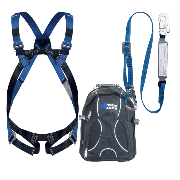 Höhensicherungs-Set mit Bandfalldämpfer 3-teilig