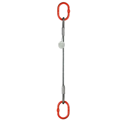 1-Strang Drahtseilgehänge Ovalösen beidseits