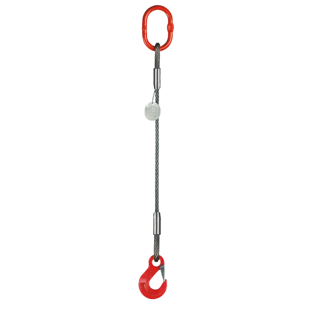 1-Strang Drahtseilgehänge Ovalöse/Lasthaken