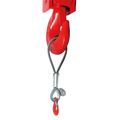 Reduktionsgehänge mit Seil und Haken