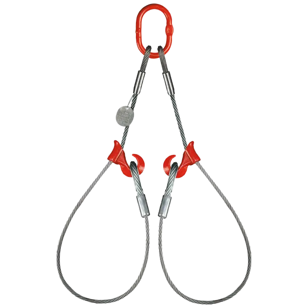 2-Strang Kranzseil mit Ovalöse