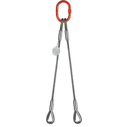 2-Strang Drahtseilgehänge Ovalöse/Kausche
