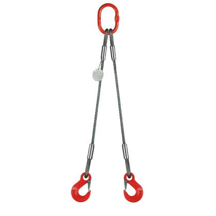 2-Strang Drahtseilgehänge Ovalöse/Lasthaken