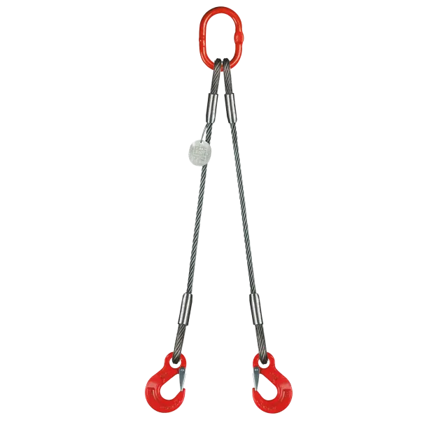 2-Strang Drahtseilgehänge Ovalöse/Lasthaken