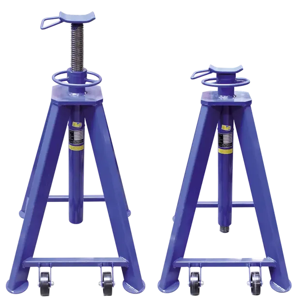 Unterstellbock Typ SBD mit Spindelgewinde und Handrad, fahrbar