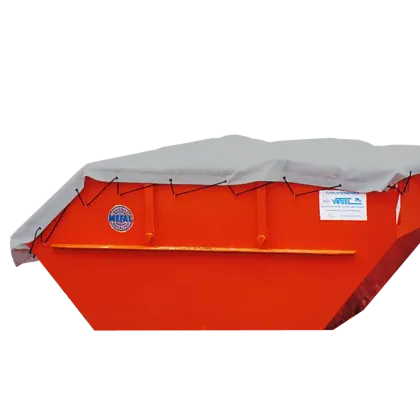 Containerplane PE/PVC SNE3 grau, mit verstärkten Ecken