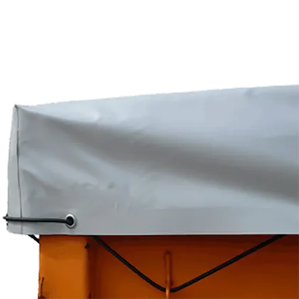 Containerplane PVC SNE8 grau, mit ausgeformten Ecken