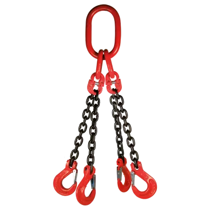 4-Strang Anschlagkette Blackprize GK8 mit Lasthaken