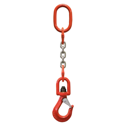 1-Strang Anschlagkette GK8 mit Wirbelhaken