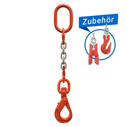 1-Strang Anschlagkette GK8 mit Sicherheitswirbelhaken