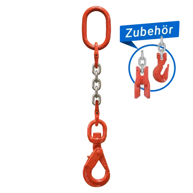 1-Strang Anschlagkette GK8 mit Sicherheitswirbelhaken