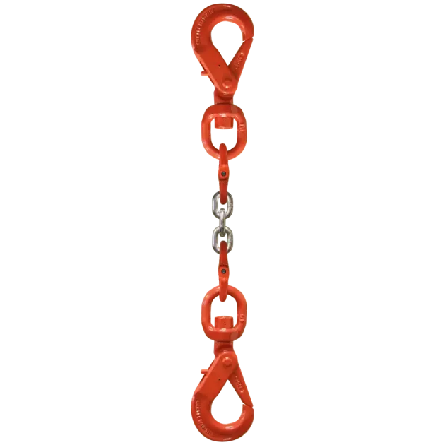 1-Strang Anschlagkette GK8 beidseits mit Wirbellasthaken