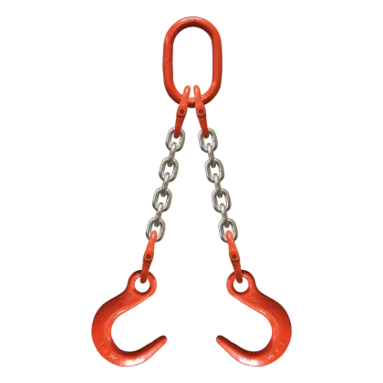 2-Strang Anschlagkette GK8 mit Weitmaulhaken