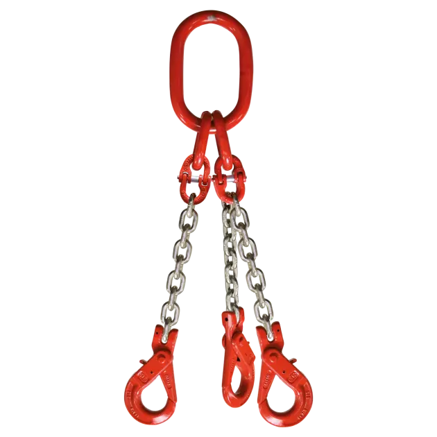3-Strang Anschlagkette GK8 mit Sicherheitslasthaken