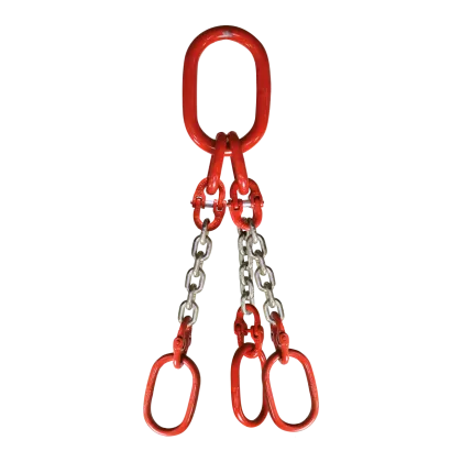 3-Strang Anschlagkette GK8 mit Ovalösen