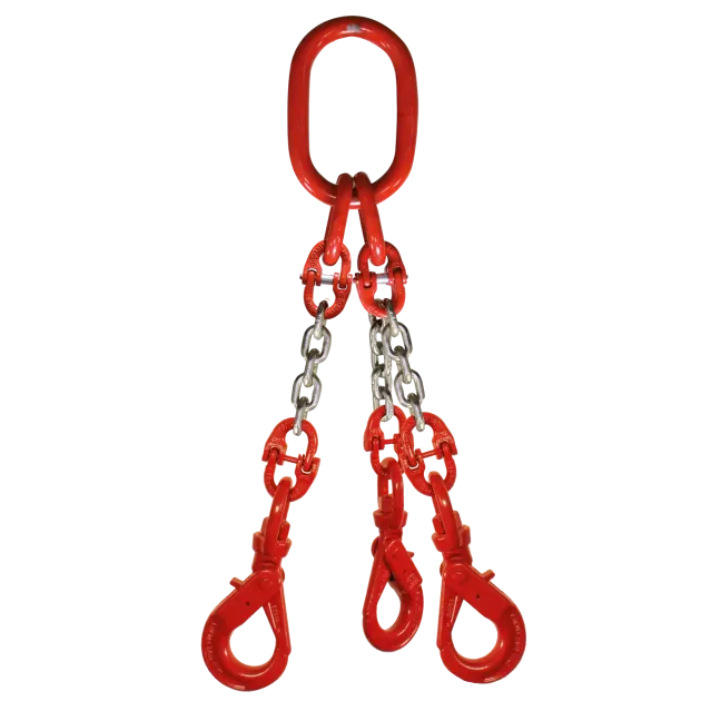 3-Strang Anschlagkette GK8 mit Wirbellasthaken
