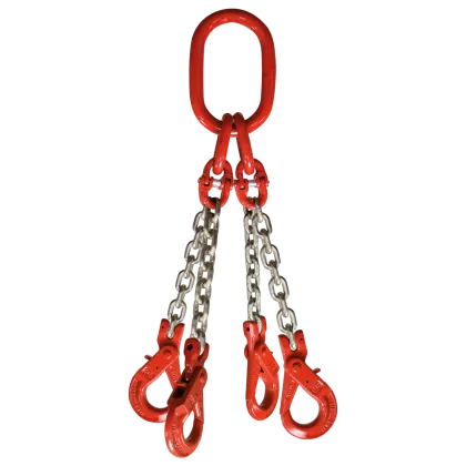 4-Strang Anschlagkette GK8 mit Sicherheitslasthaken