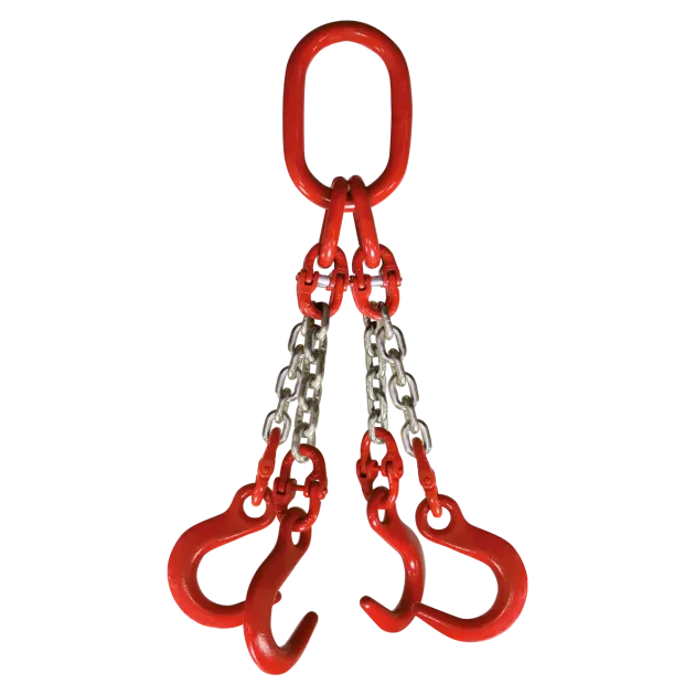 4-Strang Anschlagkette GK8 mit Weitmaulhaken