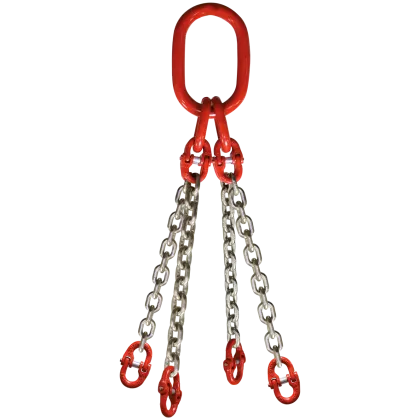 4-Strang Anschlagkette GK8 mit Verbindungsglied