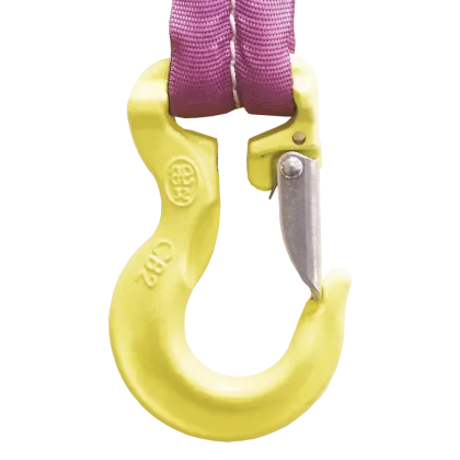Rundschlingenhaken mit Permanentsicherung