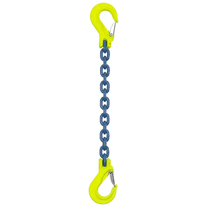 1-Strang Anschlagkette GK10 - HE100 mit Lasthaken beidseits