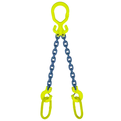 2-Strang Anschlagkette GK10 - HE100 mit Ovalöse