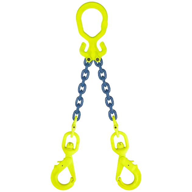 2-Strang Anschlagkette GK10 - HE100 mit Wirbelhaken
