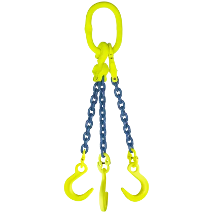 3-Strang Anschlagkette GK10 - HE100 mit Weitmaulhaken